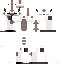 Minecraft skin texture, 64x64 pixels