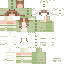 Green Minecraft skin texture, 64x64 pixels