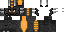 Minecraft skin texture, 64x32 legacy pixels