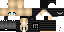 Minecraft skin texture, 64x32 legacy pixels