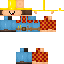 Minecraft skin texture, 64x64 pixels