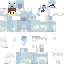 Minecraft skin texture, 64x64 pixels