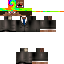 Minecraft skin texture, 64x64 pixels