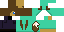 Minecraft skin texture, 64x32 legacy pixels