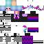 Minecraft skin texture, 64x64 pixels