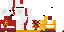 Minecraft skin texture, 64x32 legacy pixels
