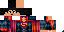 Minecraft skin texture, 64x32 legacy pixels