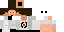 Minecraft skin texture, 64x32 legacy pixels