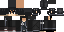 Minecraft skin texture, 64x32 legacy pixels