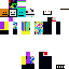 Minecraft skin texture, 64x64 pixels