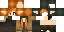 Minecraft skin texture, 64x32 legacy pixels