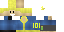 Minecraft skin texture, 64x32 legacy pixels
