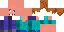Minecraft skin texture, 64x32 legacy pixels