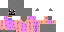 Minecraft skin texture, 64x32 legacy pixels