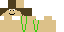 Minecraft skin texture, 64x32 legacy pixels