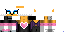 Minecraft skin texture, 64x32 legacy pixels