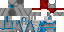 Minecraft skin texture, 64x32 legacy pixels