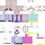 Minecraft skin texture, 64x64 pixels