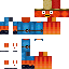 Minecraft skin texture, 64x64 pixels