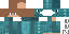 Minecraft skin texture, 64x32 legacy pixels