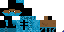 Minecraft skin texture, 64x32 legacy pixels