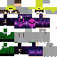 Minecraft skin texture, 64x64 pixels