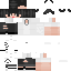 White Minecraft skin texture, 64x64 pixels