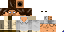 Minecraft skin texture, 64x32 legacy pixels