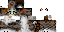 Minecraft skin texture, 64x32 legacy pixels