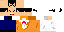 Minecraft skin texture, 64x32 legacy pixels