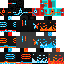 Minecraft skin texture, 64x64 pixels