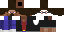 Minecraft skin texture, 64x32 legacy pixels