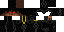 Minecraft skin texture, 64x32 legacy pixels