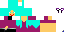 Minecraft skin texture, 64x32 legacy pixels
