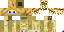 Minecraft skin texture, 64x32 legacy pixels