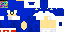 Minecraft skin texture, 64x32 legacy pixels