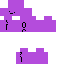 Purple Minecraft skin texture, 64x64 pixels