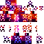 Minecraft skin texture, 64x64 pixels