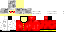 Minecraft skin texture, 64x32 legacy pixels