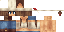 Orange Minecraft skin texture, 64x32 legacy pixels