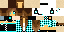 Minecraft skin texture, 64x32 legacy pixels
