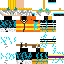 Minecraft skin texture, 64x64 pixels