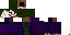 Minecraft skin texture, 64x32 legacy pixels