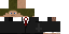 Minecraft skin texture, 64x32 legacy pixels