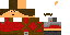 Minecraft skin texture, 64x32 legacy pixels