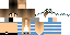 Minecraft skin texture, 64x32 legacy pixels