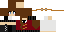 Minecraft skin texture, 64x32 legacy pixels