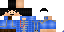 Minecraft skin texture, 64x32 legacy pixels