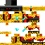 Minecraft skin texture, 64x64 pixels