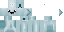 Minecraft skin texture, 64x32 legacy pixels